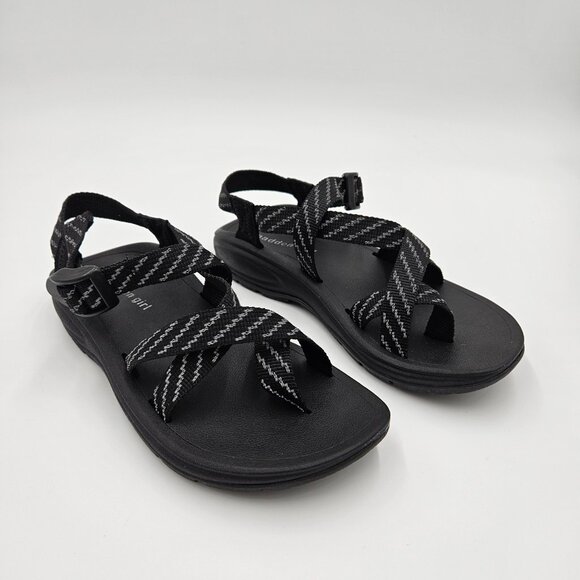 Madden Girl Sun Women's Sandal Adjustable Strap Black SUN01J1 Size 5.5 - Picture 3 of 15